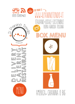 men&ugrave; - Il Panino Tondo