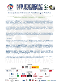 Cartella stampa ufficiale