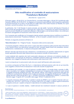 Addendum - Poste Vita