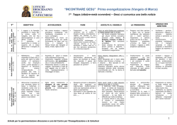 3. Pre catecumenato, Primo annuncio Incontrare Gesù