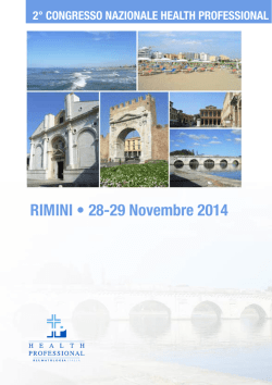 RIMINI • 28-29 Novembre 2014 - Congresso SIR
