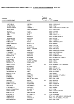 Assistenza primaria - Bollettino Ufficiale della Regione Emilia