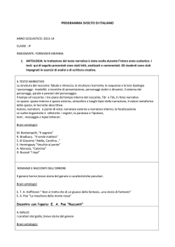 PROGRAMMA SVOLTO DI ITALIANO