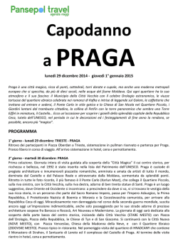 Capodanno a PRAGA