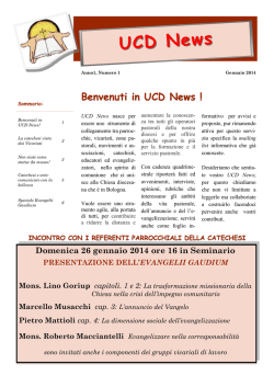 UCD News - Ufficio Catechistico Diocesano Bologna