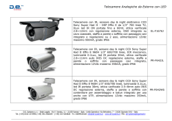 Telecamere Analogiche da Esterno con LED