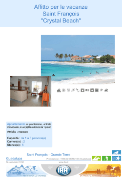 Affitto per le vacanze Saint Fran&ccedil;ois "Crystal Beach"