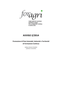 Foragri Avviso 2-2014