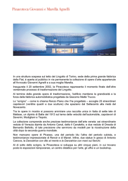 Cartella Stampa Pinacoteca - Pinacoteca Giovanni e Marella Agnelli