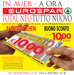 ST.-PETER-WEG 11/B - VIA S. PIETRO, 11/B Euro