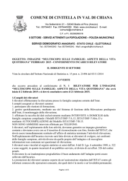 Bando - Comune di Civitella in Val di Chiana