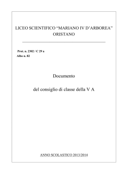 DOCUMENTO 2013-14 V A - Liceo Scientifico Mariano IV d