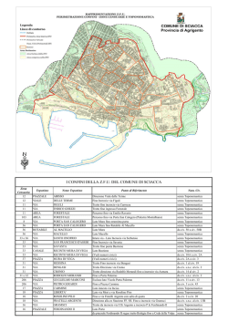 I CONFINI DELLA Z.F.U. DEL COMUNE DI SCIACCA