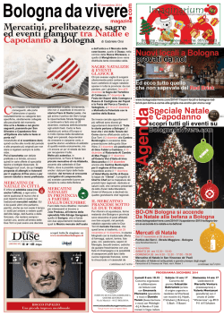 Mercatini, prelibatezze, sagre ed eventi glamour