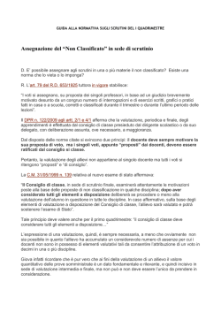 Allegato - Normativa sugli scrutini del I quadrimestre