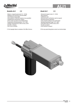 Modello ALI1 Model ALI1
