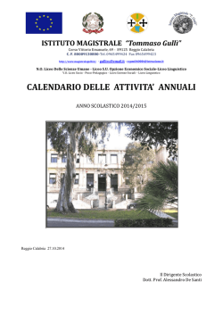PAA a.s.2015 - Istituto Magistrale &ldquo;T. Gulli&rdquo;
