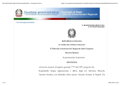 pdfLa sentenza del Tar Campania n. 149/2015 - Enti Locali