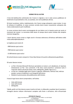 QUI - MEDIC@LIVE Magazine