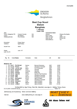 31.01.2015 - Matthey Timing Davos