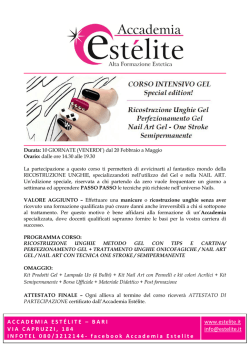corso intensivo gel - Accademia Estelite