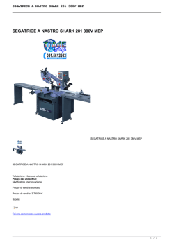 SEGATRICE A NASTRO SHARK 281 380V MEP