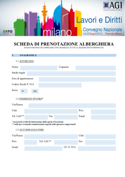 Hotel - convegno nazionale agi milano 2015