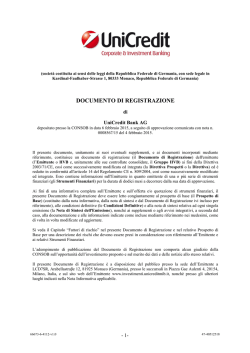 DOCUMENTO DI REGISTRAZIONE
