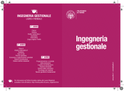 Ingegneria gestionale - Servizi per la didattica