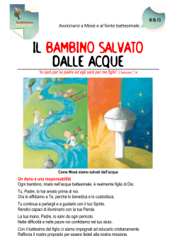 IL BAMBINO SALVATO DALLE ACQUE