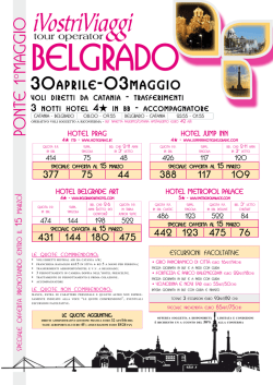 belgrado 1maggio &euro; 414,00