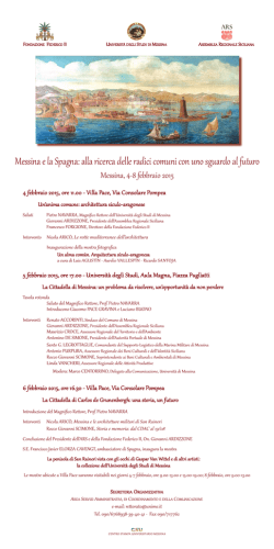 Programma - Università degli Studi di Messina