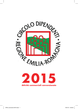 Libretto 2015 - Circolo Dipendenti Regione Emilia