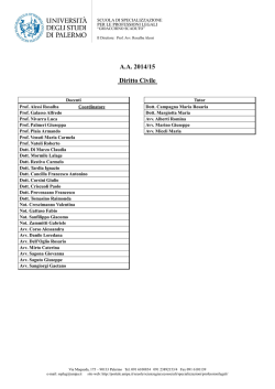 A.A. 2014/15 Diritto Civile