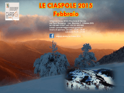 Calendario Ciaspole 2015