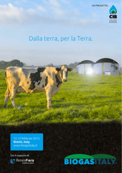 Dalla terra, per la Terra.
