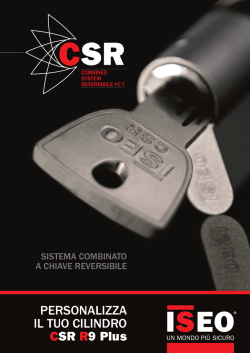 personalizza il tuo cilindro csr r9 Plus