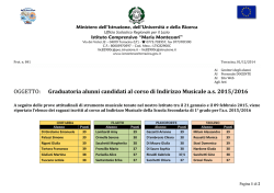 841 Graduatorie Indirizzo Musicale