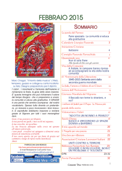 FEBBRAIO 2015 - Parrocchia san Remigio