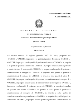pdf La sentenza Tar Lazio n. 2459/15 - Enti Locali