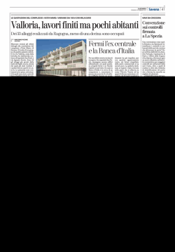 Fermi l`ex centrale e la Banca d`Italia