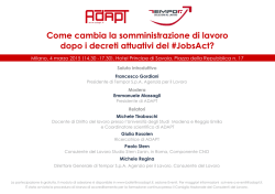 La somministrazione nel #JobsAct