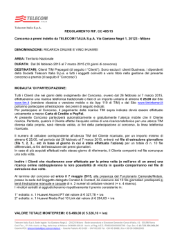 scopri il regolamento completo