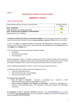 bando TOLC 2015_16 - DESF_UniCal - IIS Pizzini