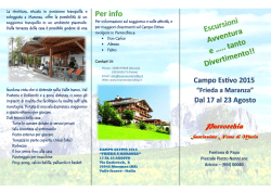 Parrocchia - index Team Oratorio Campo Estivo 2015 Fontana di Papa