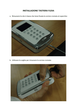 INSTALLAZIONE TASTIERA FLEXA