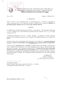 Mobilit&agrave; Comunicazione-uff-scol-prov