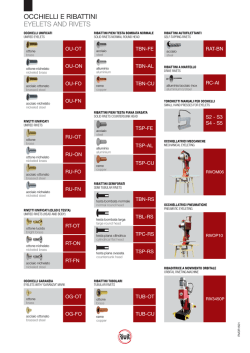 Depliant occhielli e ribattini Rivit 2015
