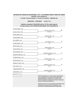 Primo tabellone di qualificazione