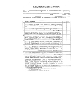 Scheda Individuazione Soprannumerari